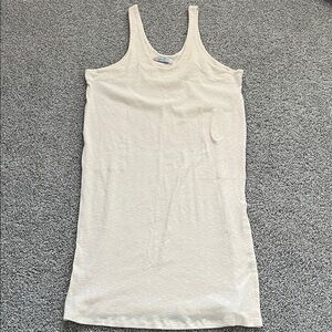 Free People Beach Beige Be Happy Pinafore Dress Size Large